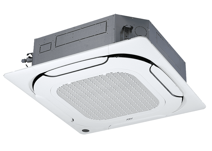 Кассетный четырехпоточный полноразмерный блок VRF-системы MDV V6 (AC-мотор) MDV-D100Q4/N1-E(B)