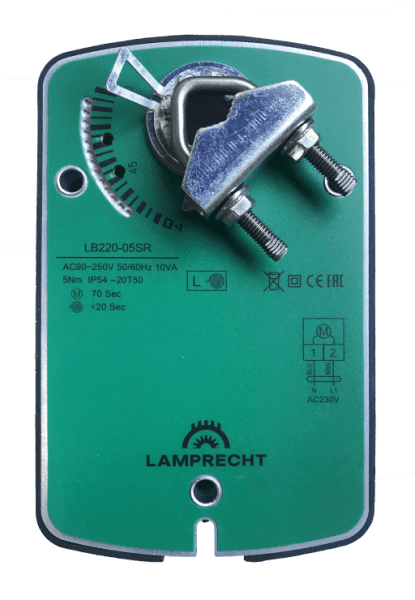 Купить Электропривод с возвратной пружиной LAMPRECHT LB24-03SR-U с качественным монтажом климатических систем в Москве и МО от ПУХОВ  тел.: +7 (495) 123-66-55