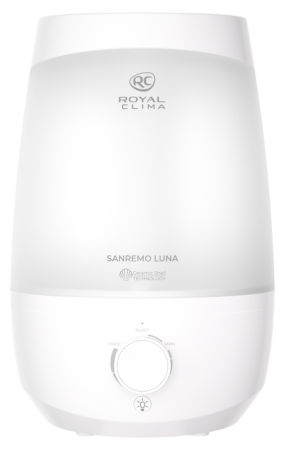 Купить Ультразвуковой увлажнитель ROYAL CLIMA SANREMO Lunа RUH-SL260/2.5M-WT с качественным монтажом климатических систем в Москве и МО от ПУХОВ  тел.: +7 (495) 123-66-55