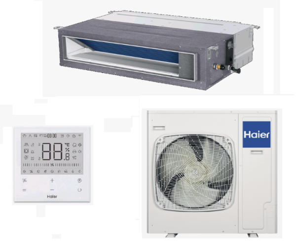 Купить Канальный кондиционер Haier Super Match Plus AD140S2SM9FA / 1U140S2SN2FA с качественным монтажом климатических систем в Москве и МО от ПУХОВ  тел.: +7 (495) 123-66-55