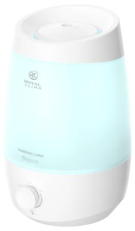 Купить Ультразвуковой увлажнитель ROYAL CLIMA SANREMO Lunа RUH-SL260/2.5M-WT с качественным монтажом климатических систем в Москве и МО от ПУХОВ  тел.: +7 (495) 123-66-55