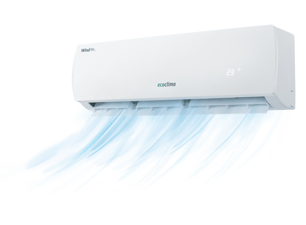 Купить Настенный кондиционер Ecoclima Wind line Inverter ECW/I-09QCW/EC/I-09QC с качественным монтажом климатических систем в Москве и МО от ПУХОВ  тел.: +7 (495) 123-66-55