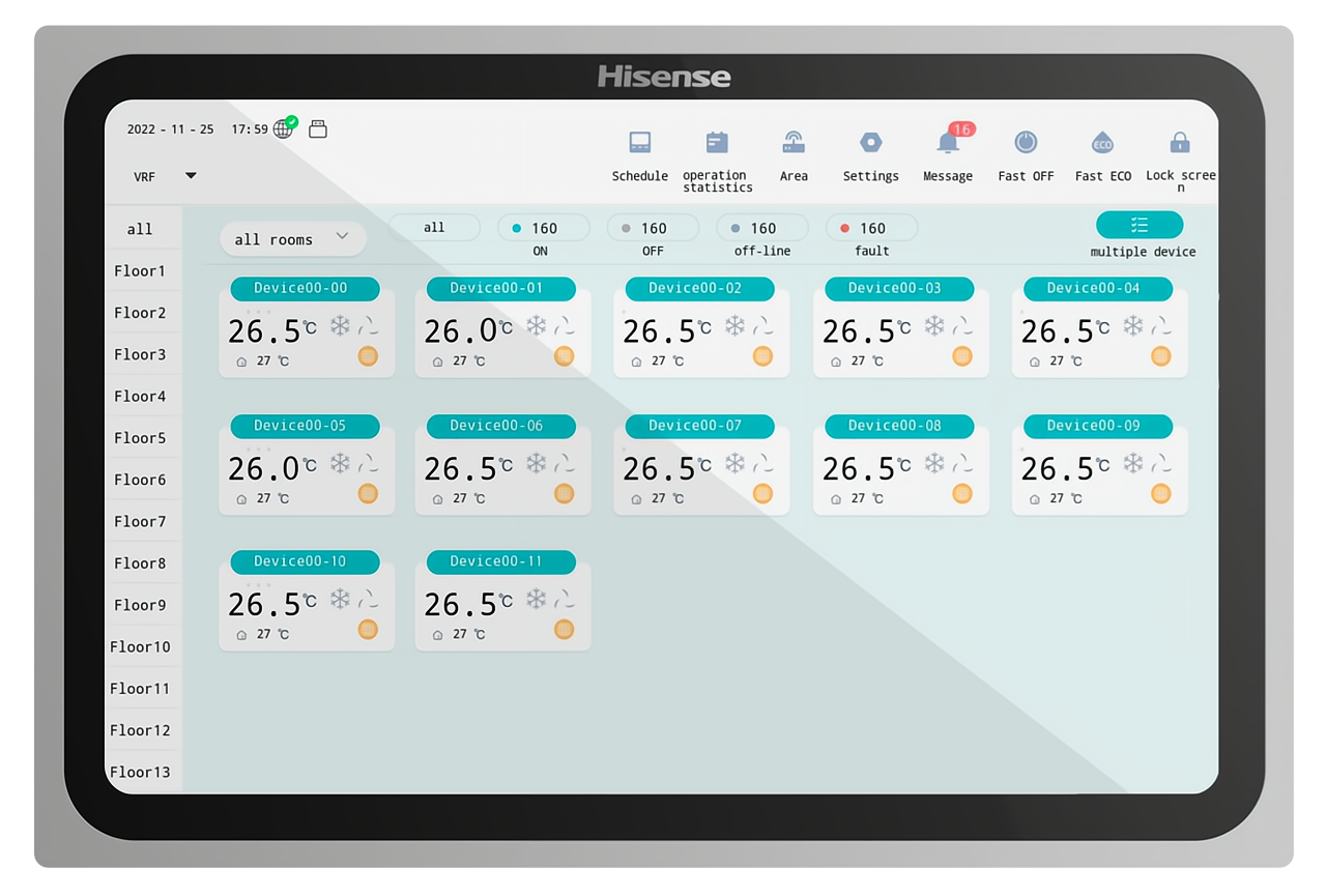 Центральный пульт управления Hisense HYJM-RA10D