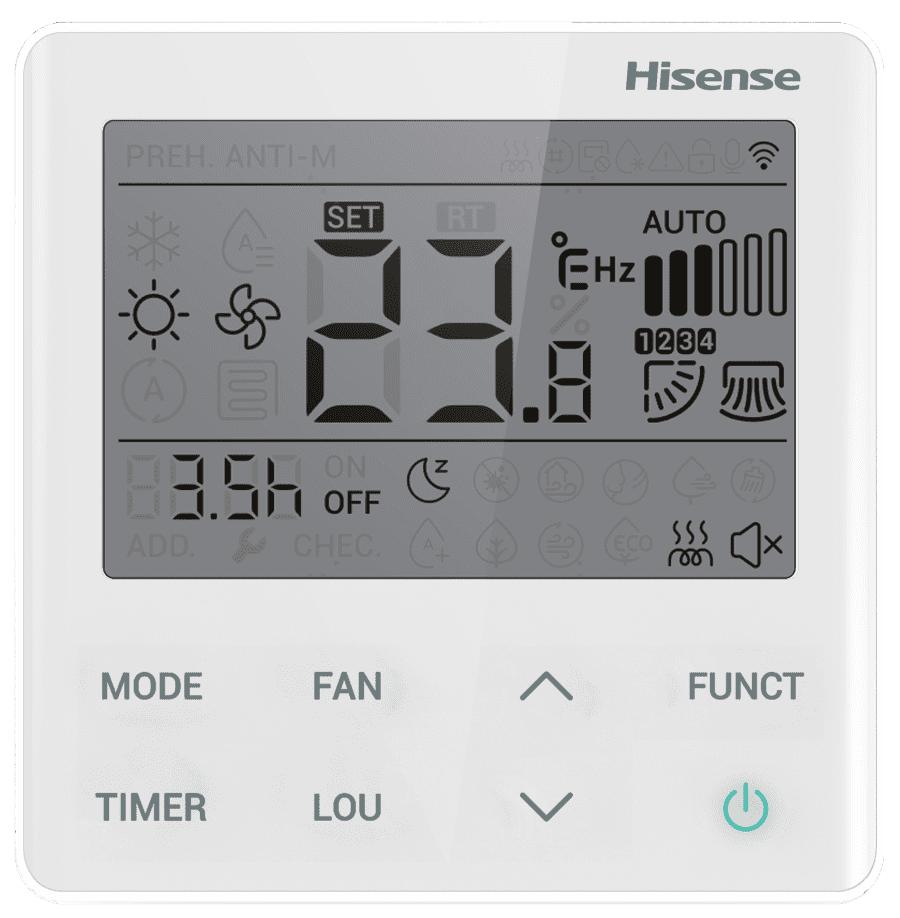 Индивидуальный проводной пульт Hisense YXE-E01U(E)