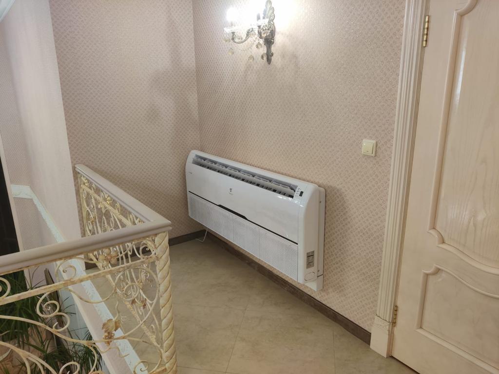 Монтаж системы кондиционирования в загородном доме 1 этап