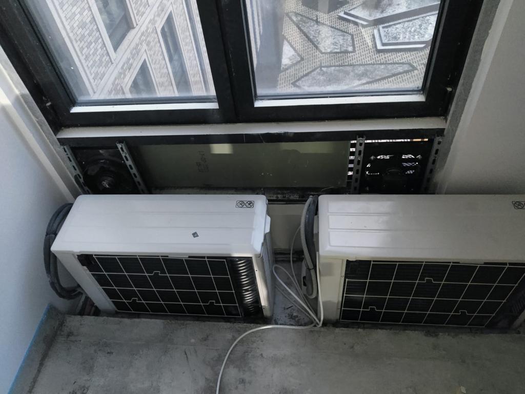 Монтаж системы кондиционирования с внутренними блоками канального типа