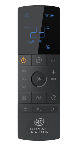 Купить Настенный блок мульти сплит-системы Royal Clima MULTI FLEXI VENTURO NERO Inverter RCI-VT09HN с качественным монтажом климатических систем в Москве и МО от ПУХОВ  тел.: +7 (495) 123-66-55