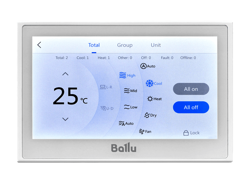 Пульт управления групповой проводной Ballu MACHINE BLC_WGC (1х64)