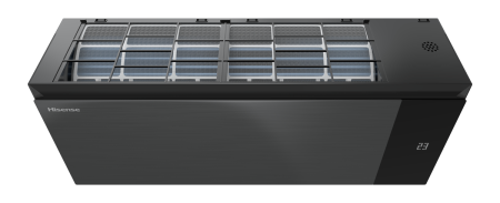 Купить Настенный кондиционер Hisense SENSATION SLIDER PRO CARBON SUPERIOR DC INVERTER AS-10UW4RWMQK00(B) с качественным монтажом климатических систем в Москве и МО от ПУХОВ  тел.: +7 (495) 123-66-55