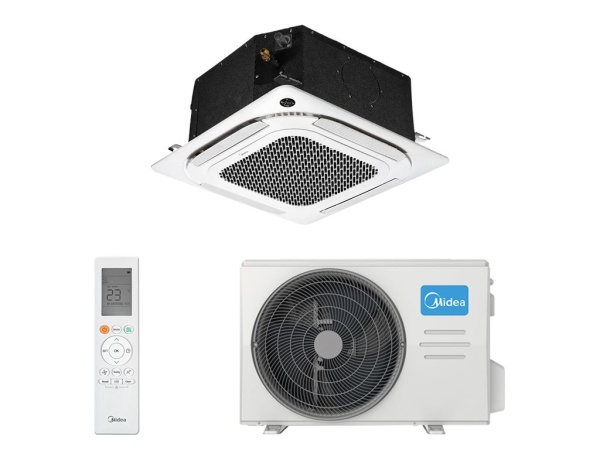 Купить Кассетный кондиционер Midea MCA4U-18HRFNX-Q(GA)/MOX330U-18HFN8-Q(GA)/T-MBQ4-03AWD с качественным монтажом климатических систем в Москве и МО от ПУХОВ  тел.: +7 (495) 123-66-55