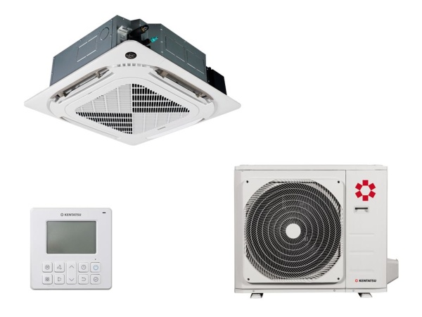 Купить Кассетный кондиционер Kentatsu KSVT70HFAN1R/KSUTB70HFAN1L/KPU95-DR с качественным монтажом климатических систем в Москве и МО от ПУХОВ  тел.: +7 (495) 123-66-55