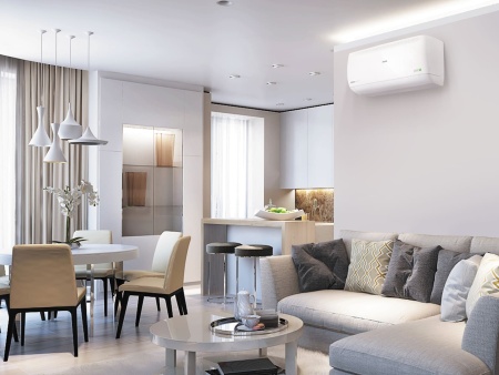 Купить Настенный блок мульти сплит-системы AUX Free Match R32 AMWM-H09/4R2(J) с качественным монтажом климатических систем в Москве и МО от ПУХОВ  тел.: +7 (495) 123-66-55