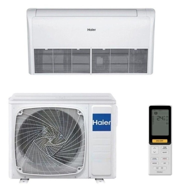 Купить Напольно-потолочный кондиционер Haier ECO AC105S1LH1FA/1U105S1LS1FA с качественным монтажом климатических систем в Москве и МО от ПУХОВ  тел.: +7 (495) 123-66-55