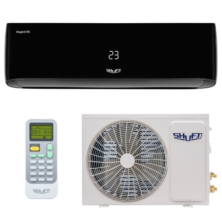Купить Настенный кондиционер SHUFT Asgard DC Inverter Black SFTHAI-07HN8/BL с качественным монтажом климатических систем в Москве и МО от ПУХОВ  тел.: +7 (495) 123-66-55