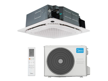 Купить Кассетный кондиционер Midea MCD1-36HRN1-R/MOU-36HN1-LR/T-MBQ4-04A1 с качественным монтажом климатических систем в Москве и МО от ПУХОВ  тел.: +7 (495) 123-66-55
