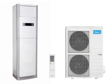 Купить Колонный кондиционер Midea MFM-50ARN1-R/MOU-55HN1-LR с качественным монтажом климатических систем в Москве и МО от ПУХОВ  тел.: +7 (495) 123-66-55