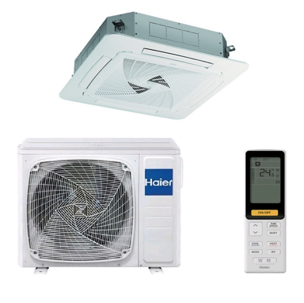 Купить Кассетный кондиционер Haier ECO R32 AB105S2LR1FA/1U105S1LS1FA/PB-950QB с качественным монтажом климатических систем в Москве и МО от ПУХОВ  тел.: +7 (495) 123-66-55