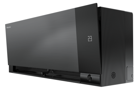 Купить Настенный кондиционер Hisense SENSATION SLIDER PRO CARBON SUPERIOR DC INVERTER AS-10UW4RWMQK00(B) с качественным монтажом климатических систем в Москве и МО от ПУХОВ  тел.: +7 (495) 123-66-55