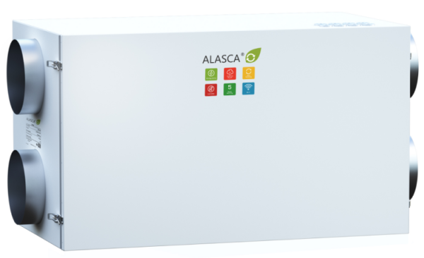 Приточно-вытяжная вентиляционная установка с роторным рекуператором Alasca RR1000HEC W
