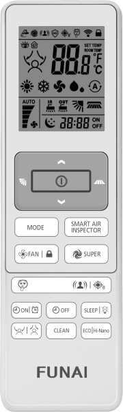 Купить Настенный кондиционер FUNAI EMPEROR SMART EYE Inverter 2024 RACI-EM25HP.D04 с качественным монтажом климатических систем в Москве и МО от ПУХОВ  тел.: +7 (495) 123-66-55