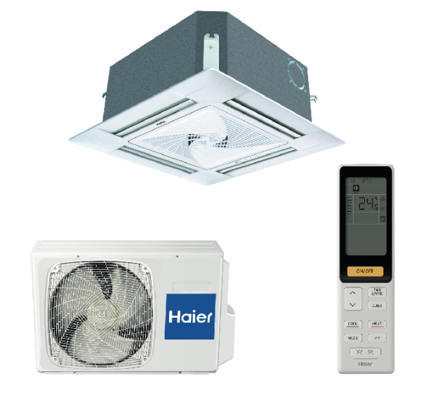 Купить Кассетный кондиционер Haier Super Match AB35S2SC1FA/1U35S2SM4FA с качественным монтажом климатических систем в Москве и МО от ПУХОВ  тел.: +7 (495) 123-66-55