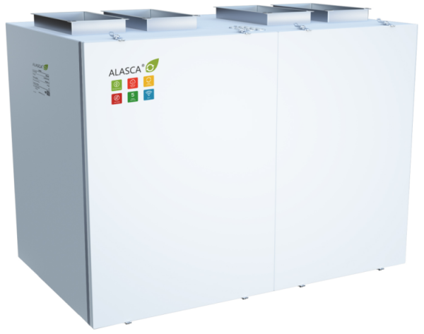 Приточно-вытяжная вентиляционная установка с роторным рекуператором Alasca RR2000VEC E