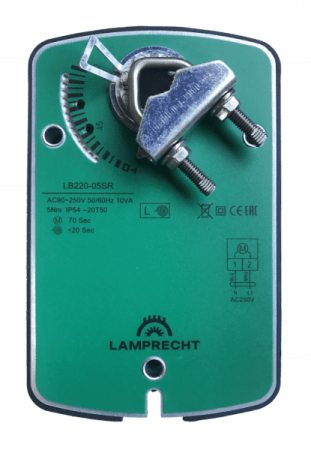 Купить Электропривод с возвратной пружиной LAMPRECHT LB24-03SR с качественным монтажом климатических систем в Москве и МО от ПУХОВ  тел.: +7 (495) 123-66-55