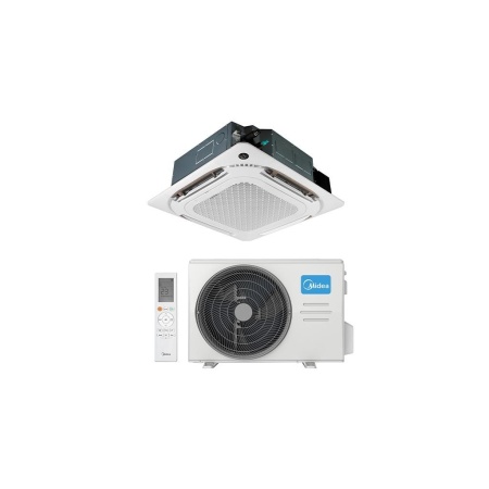 Купить Кассетный кондиционер Midea MCD1-55HRFNX(GA)-B/MOE30U-55HFN8-R(GA)/T-MBQ4-04AWD с качественным монтажом климатических систем в Москве и МО от ПУХОВ  тел.: +7 (495) 123-66-55