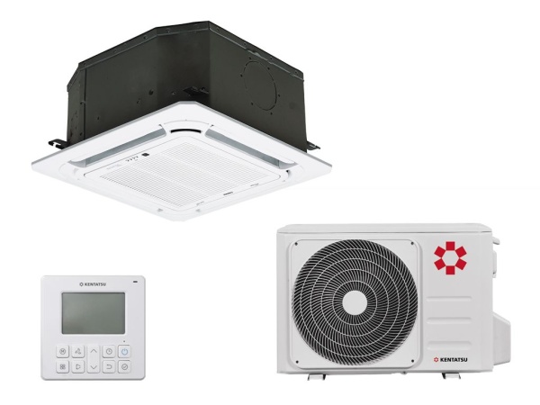 Купить Кассетный кондиционер Kentatsu KSZTA35HFAN1R/KSUTA35HFAN1L/KPU65-D с качественным монтажом климатических систем в Москве и МО от ПУХОВ  тел.: +7 (495) 123-66-55